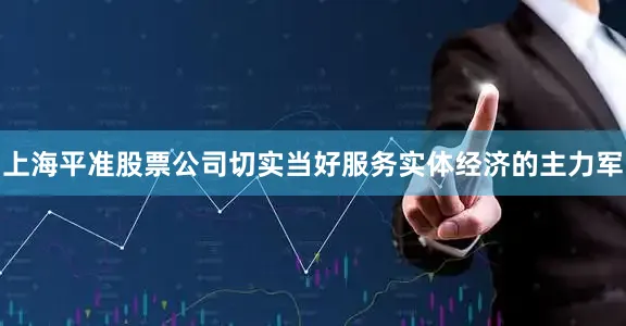 上海平准股票公司切实当好服务实体经济的主力军
