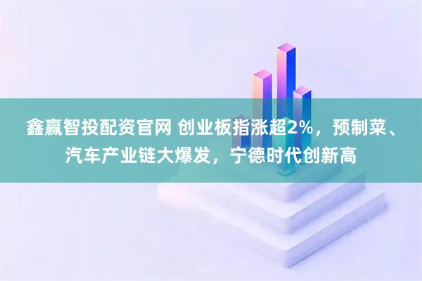 鑫赢智投配资官网 创业板指涨超2%，预制菜、汽车产业链大爆发，宁德时代创新高